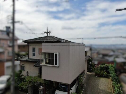 【和歌山市】F様邸<br>『ライトグレージュのワントーン仕上げの外壁と差し色のチョコレートブラウンで、温かみのある上品な仕上がりに…✧₊°』